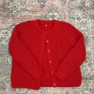 Cozy Red Knit Sweater